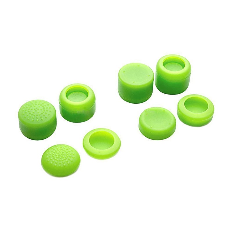 Ambertown Pack of 8 pcs Analog Controller Gamepad Raised Antislip Thumb Stick Grips Thumbsticks Joystick Cap Cover for PS5, PS4, PS3, Switch Pro, Xbox one, Xbox 360, Wii U, PS2 Controller (Green) - Image 3